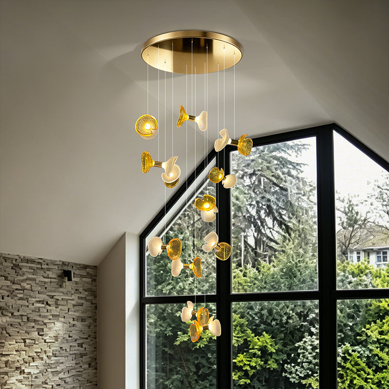 Modern Minimalist Loft Villa Duplex Stair Pendant Light