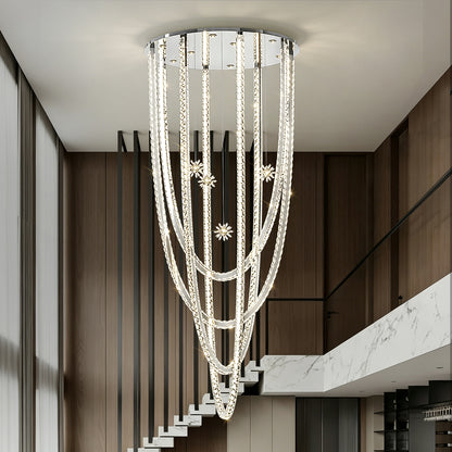 Luxury Villa Duplex Loft Hall High Ceiling Chandelier