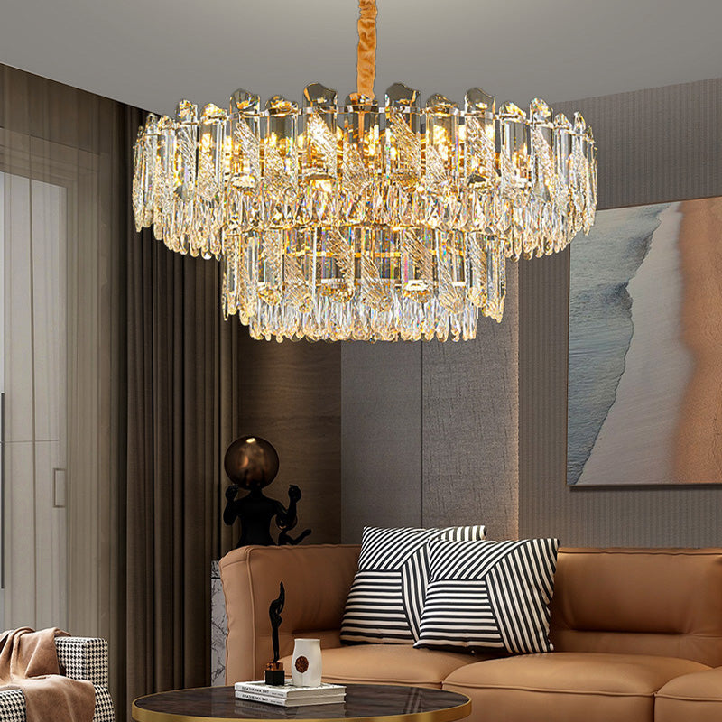 Modern Led Living Room Ceiling Dining Room Crystal Hanging Lamp