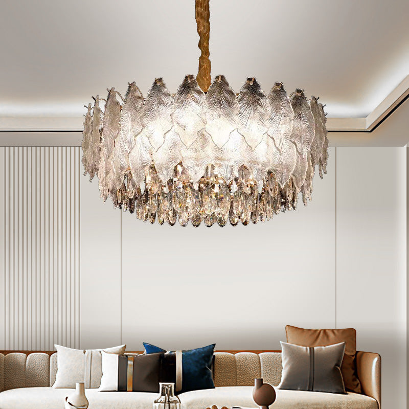 Modern Led Loft Pendant Lighting Crystal Chandelier