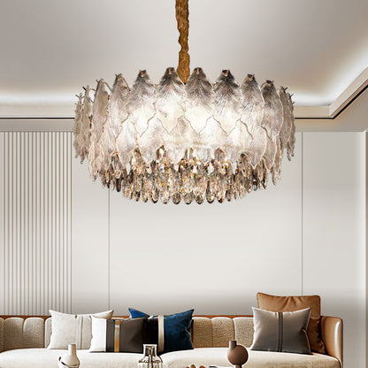 Modern Led Loft Pendant Lighting Crystal Chandelier