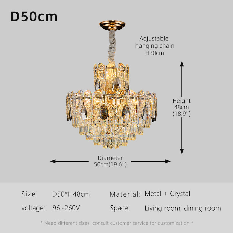 Luxury Crystal Living room minimalist Chandelier