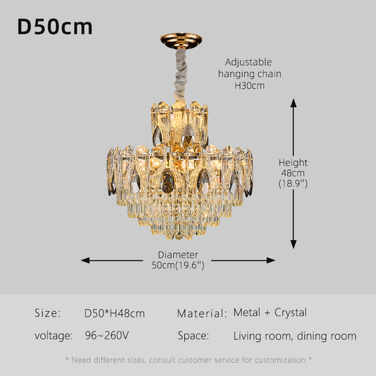 Luxury Crystal Living room minimalist Chandelier