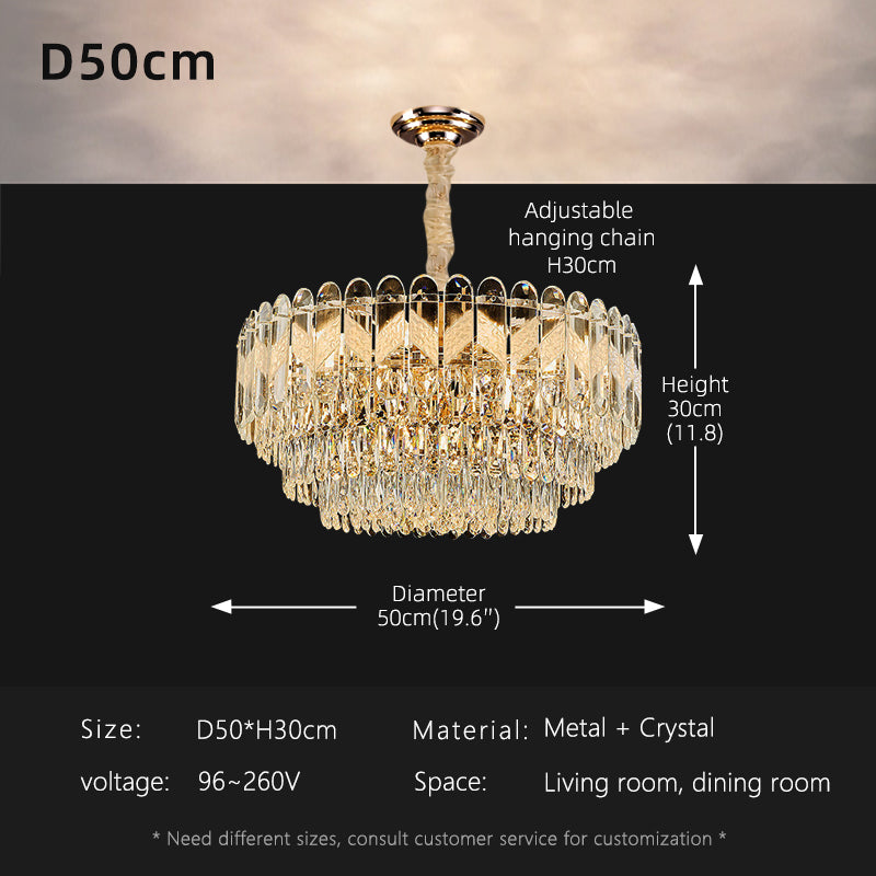 Luxury Living Room LED Crystal Ceiling Chandelier