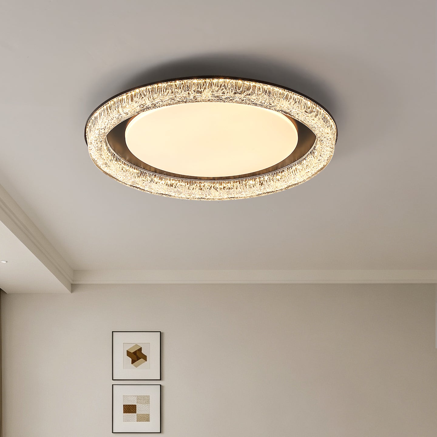 New Design Round Glass LED Ceiling Lamp