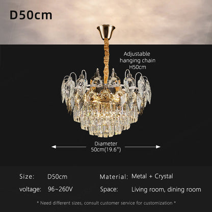 Luxury Crystal Living Room LED Chandelier