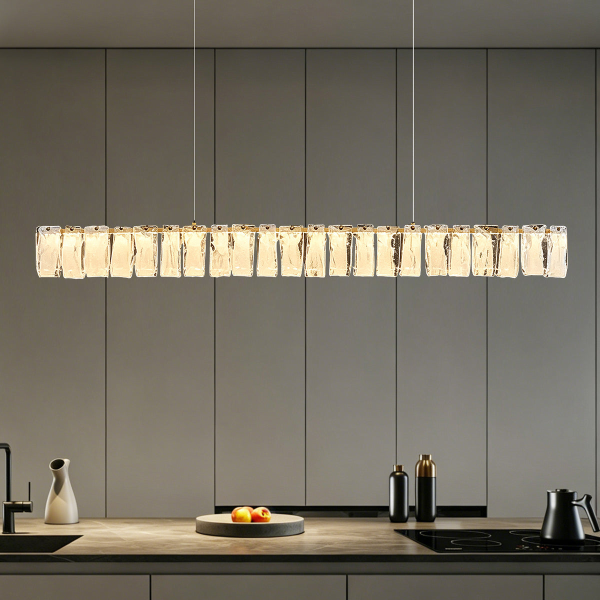Modern Dining Room Kitchen Long Chandelier