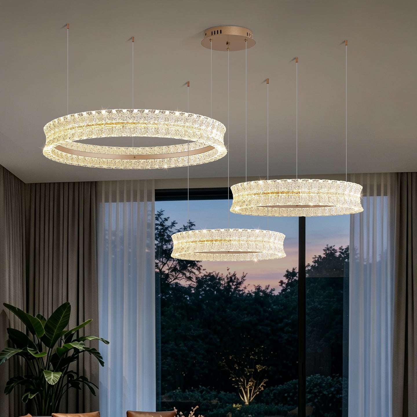 Luxury Living Room Villa Kitchen Island Chandelier