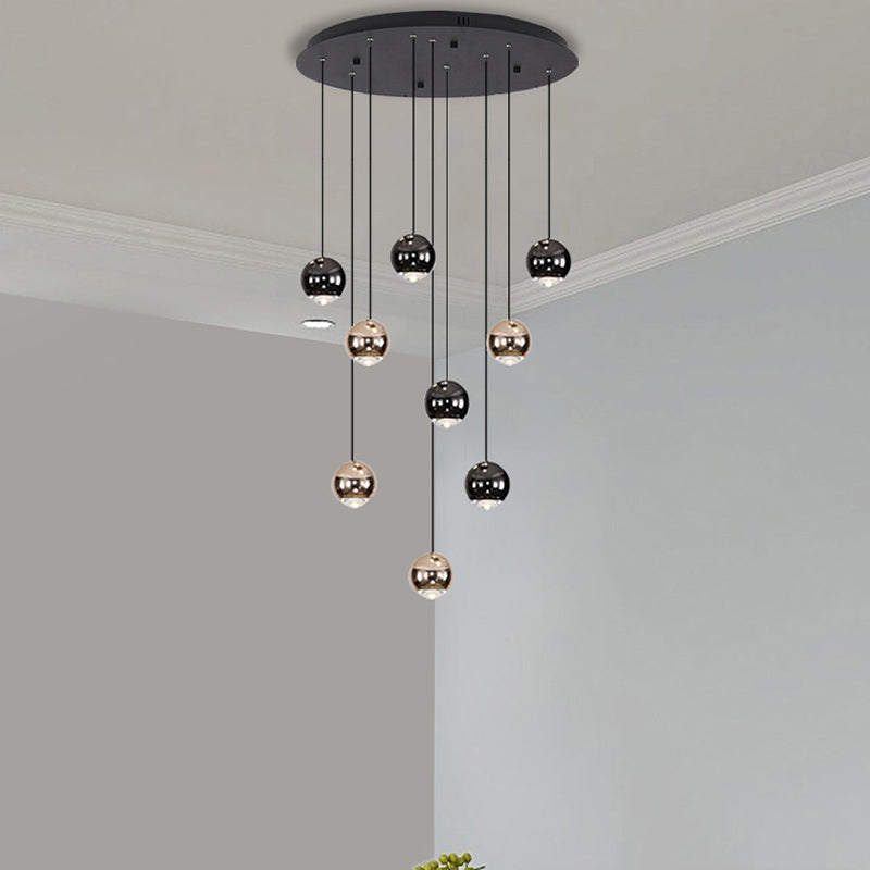 Luxury LED Staircase nordic minimalist Chandelier