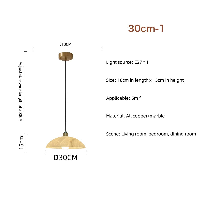 Luxury Cloud Stone LED Restaurant Pendant Lights