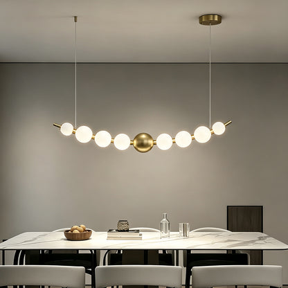 Modern Long Dining Room Kitchen ball Chandelier