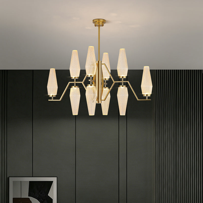 Modern Dining Room Chandelier Villa Living Room Kitchen Pendant Light Designer Creative Glass Luxury Living Room Chandelier