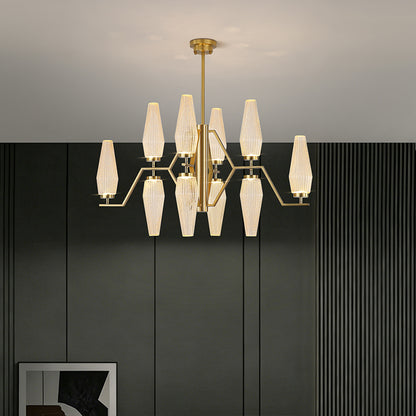 Modern Dining Room Chandelier Villa Living Room Kitchen Pendant Light Designer Creative Glass Luxury Living Room Chandelier