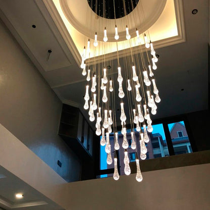 Modern Crystal Chandelier Staircase Chandelier