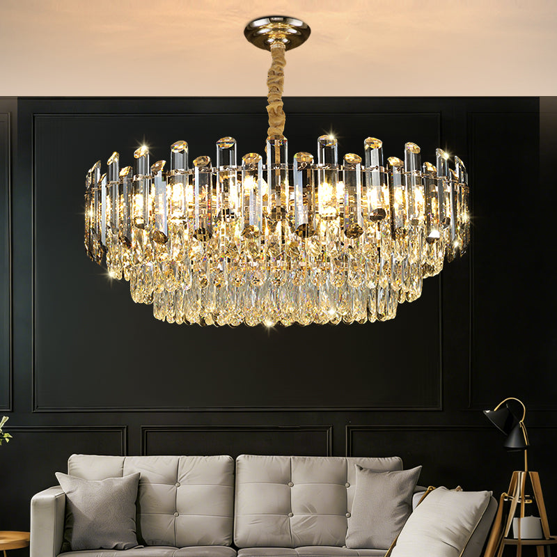 Luxury Crystal LED Living Room Nordic Design Chandelier