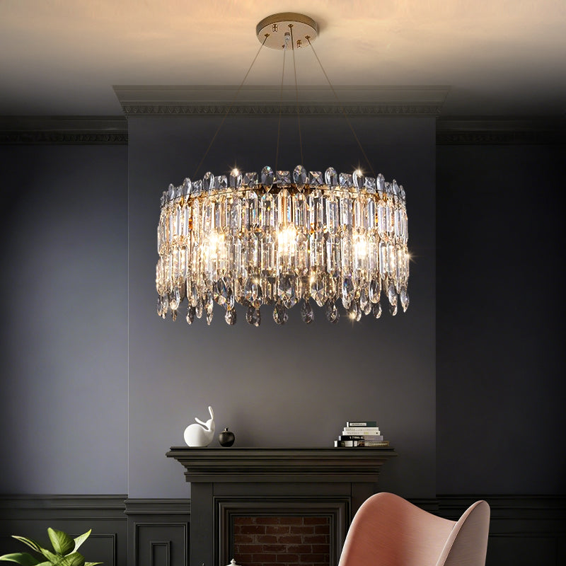 Luxury Villa Living Room Crystal High-end Hanging Chandelier