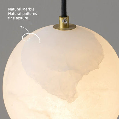Nordic Natural Marble Adjustable Bedside Chandelier