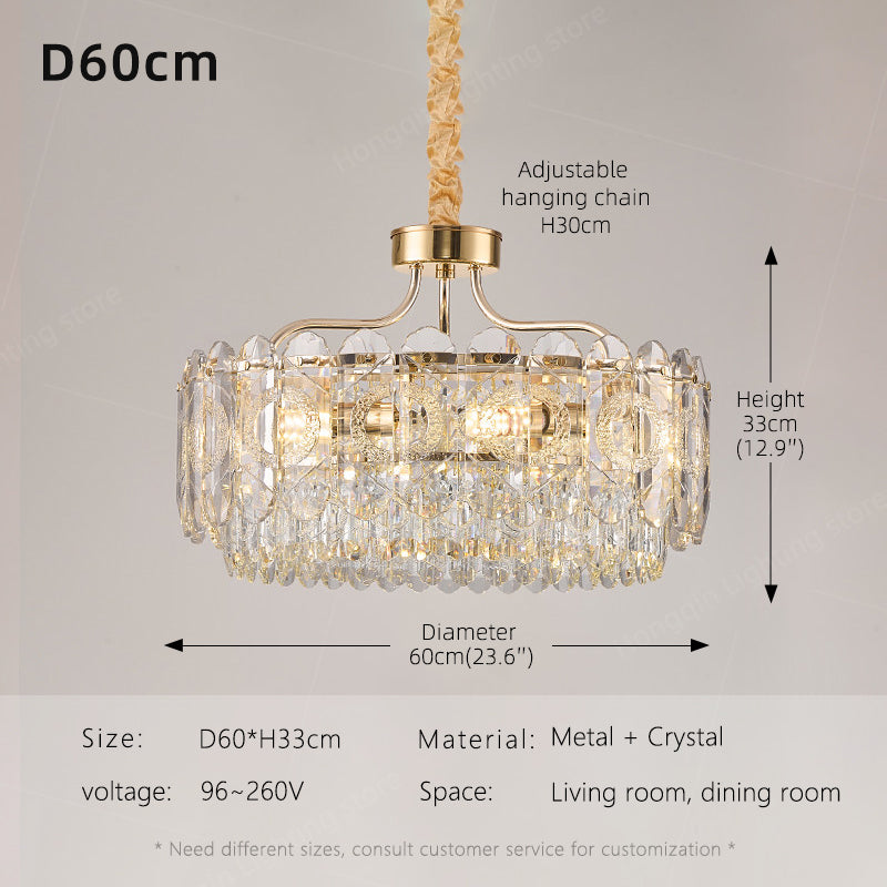 Luxury Villa Living Room Crystal Chandelier