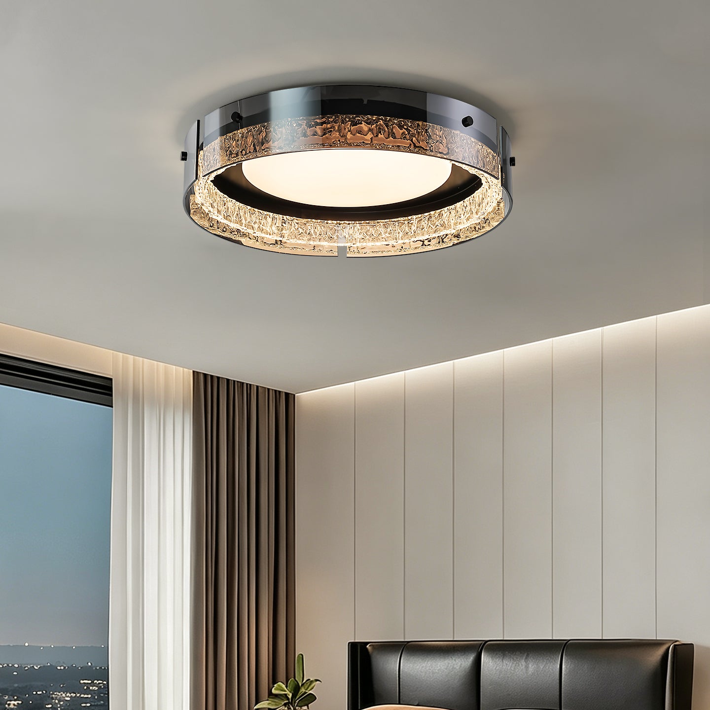 Modern Luxury Round Flush Mount Ceiling Light