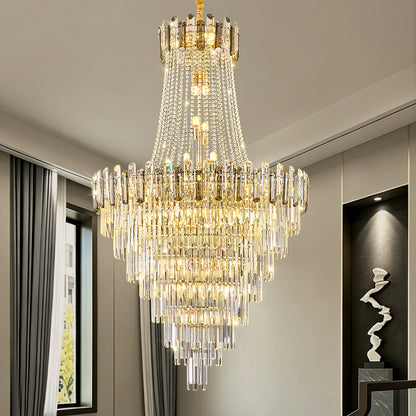 Luxury Duplex Loft Villa Living Room Chandelier