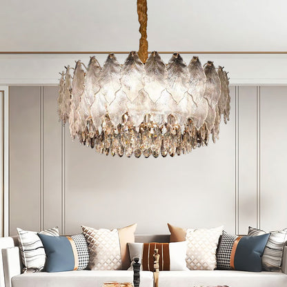 Modern Led Loft Pendant Lighting Crystal Chandelier