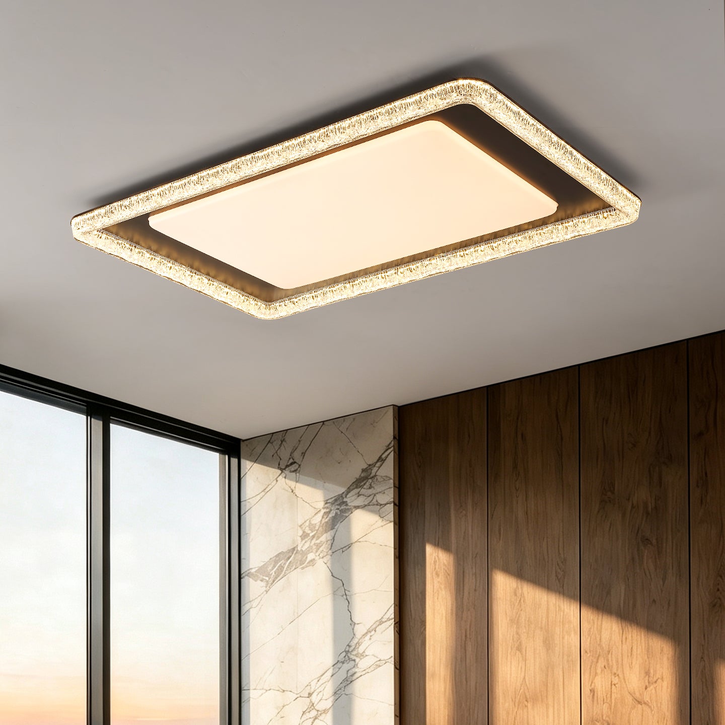 New Design Round Glass LED Ceiling Lamp