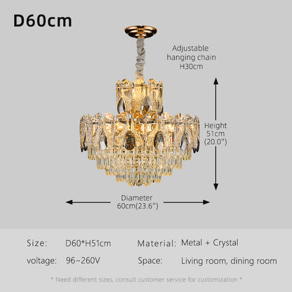 Luxury Crystal Living room minimalist Chandelier