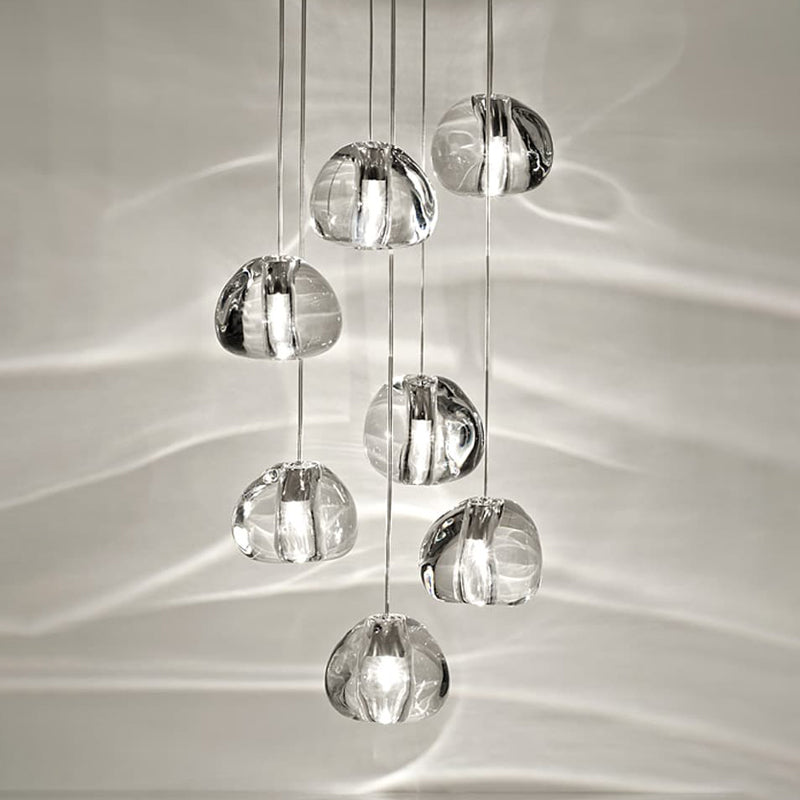 Modern Crystal Chandelier Loft Pendant Light
