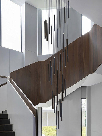 Modern LED Stair Pendant Light Villa Duplex Ceiling Hanging Lamps