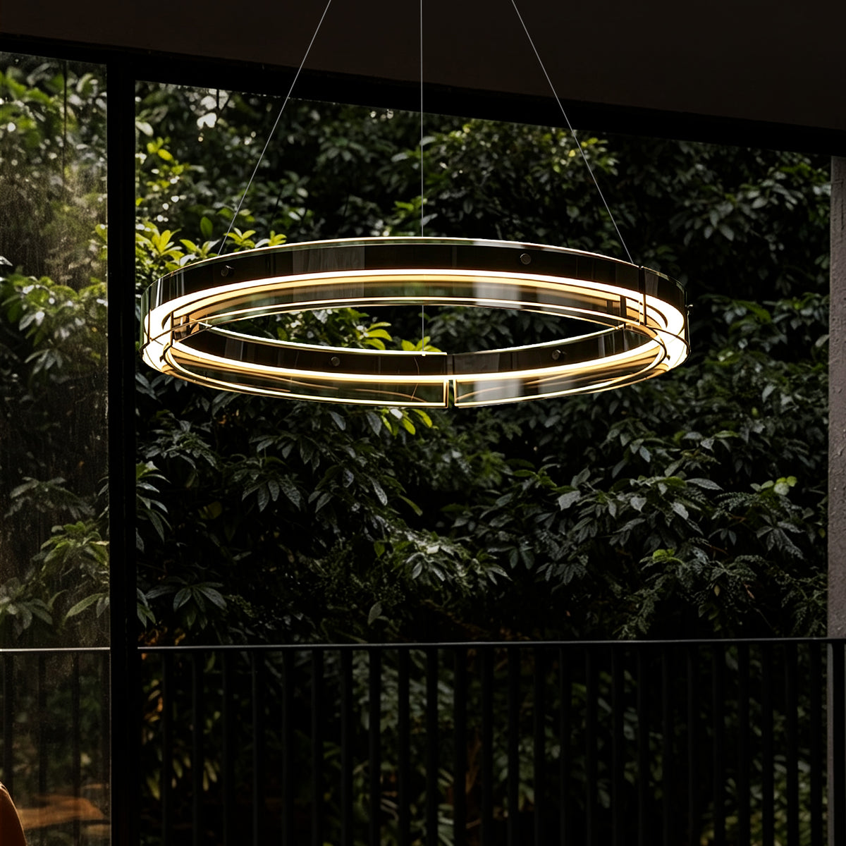 Modern Living Room Villa Dining Room Ring Chandelier