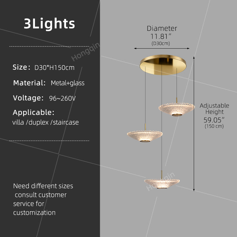 Modern Led Staircase Pendant Lamp