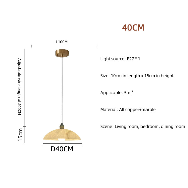 Luxury Cloud Stone LED Restaurant Pendant Lights