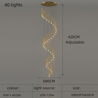 Staircase Pendant Lamps Modern Led Hanging Lights
