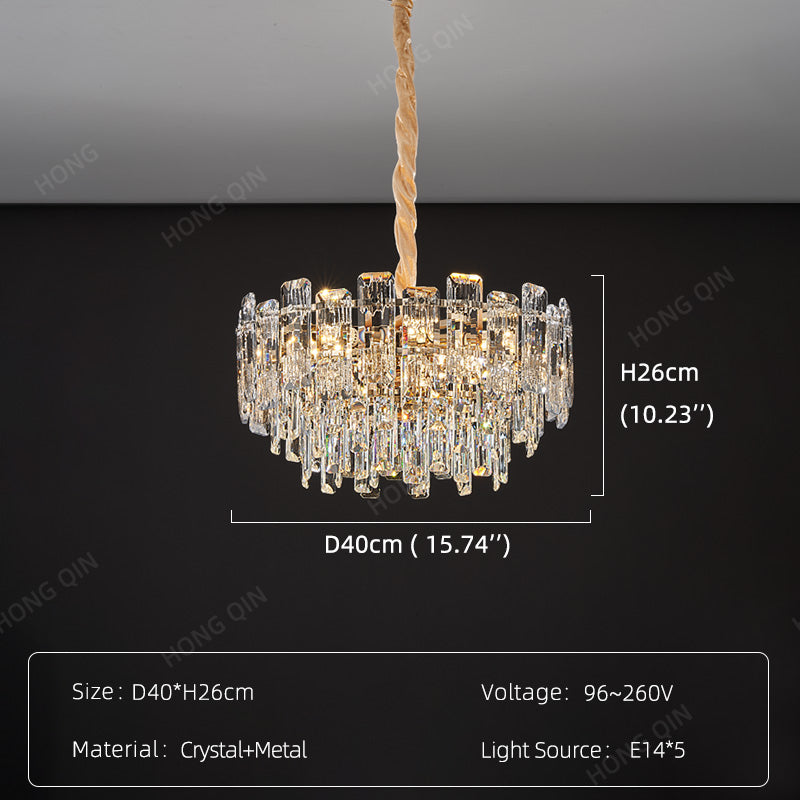 Luxury Round Crystal Living Room Chandelier
