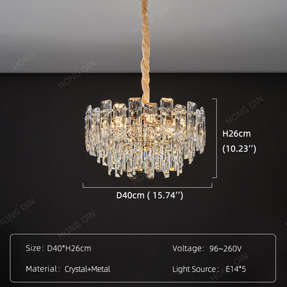 Luxury Round Crystal Living Room Chandelier