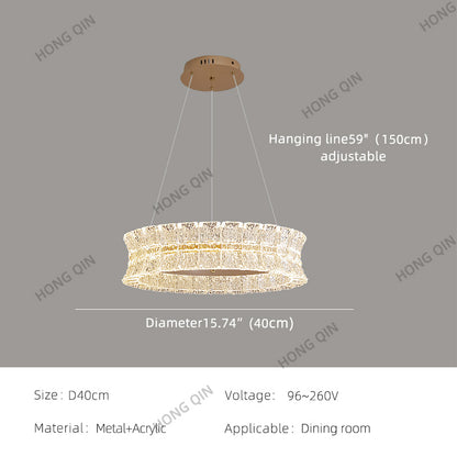 Luxury Living Room Villa Kitchen Island Chandelier
