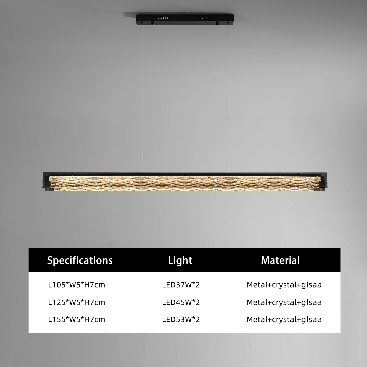 Modern Minimalist Linear Dining Room Pendant Light