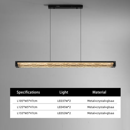 Modern Minimalist Linear Dining Room Pendant Light