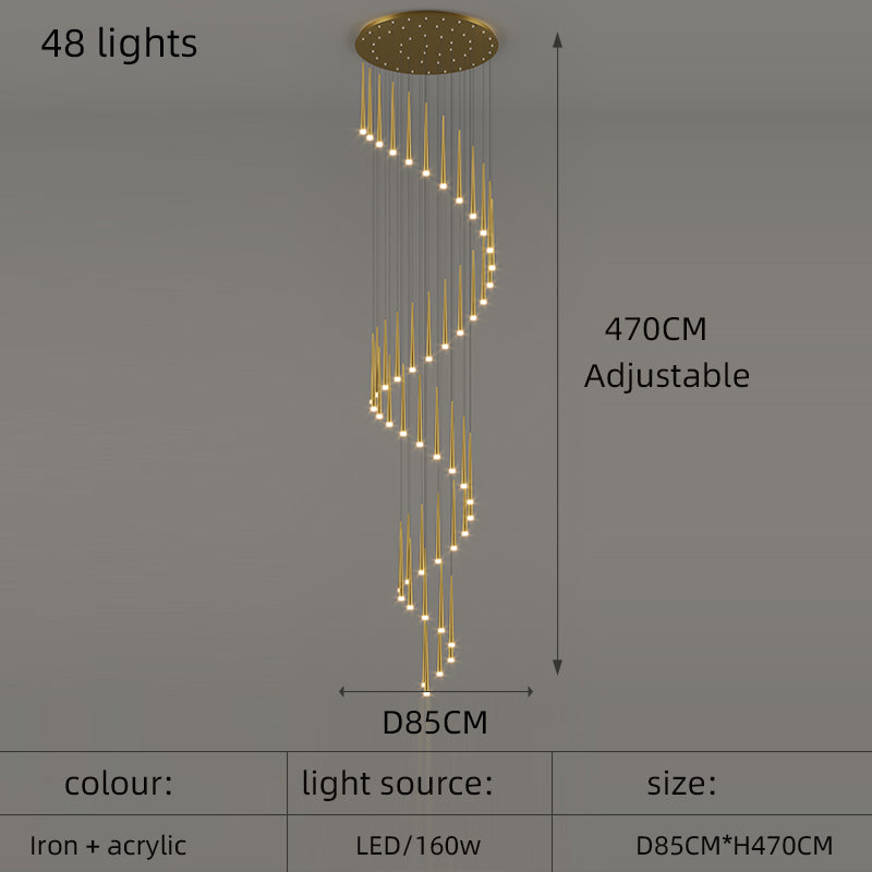 Staircase Pendant Lamps Modern Led Hanging Lights