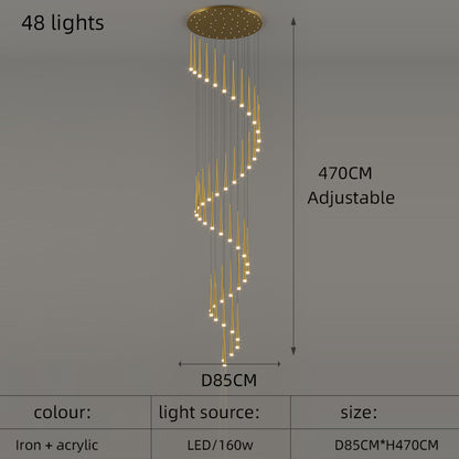 Staircase Pendant Lamps Modern Led Hanging Lights