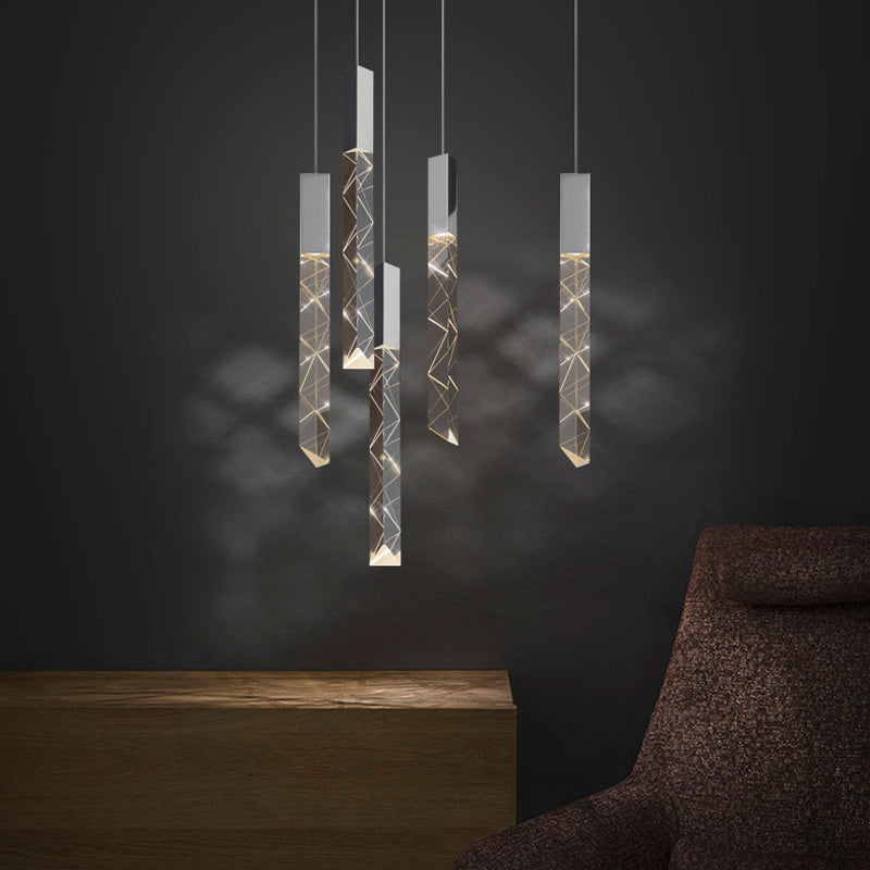 Modern Luxury Staircase LED Chandelier