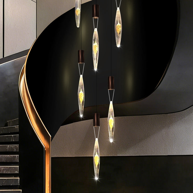 Modern Luxury Staircase LED Chandelier