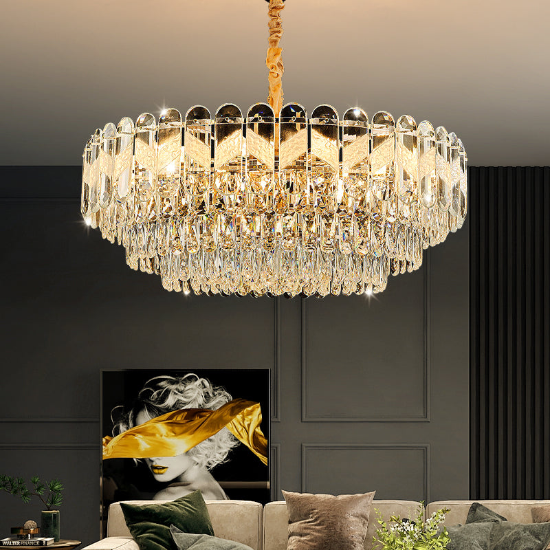 Luxury Living Room LED Crystal Ceiling Chandelier