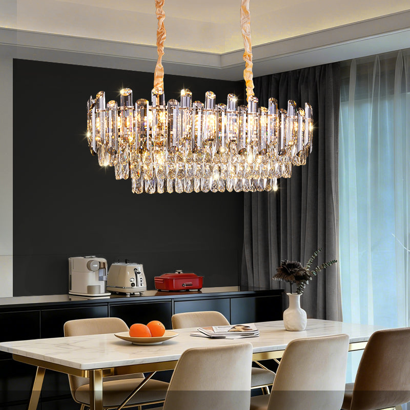 Luxury Crystal LED Living Room Nordic Design Chandelier