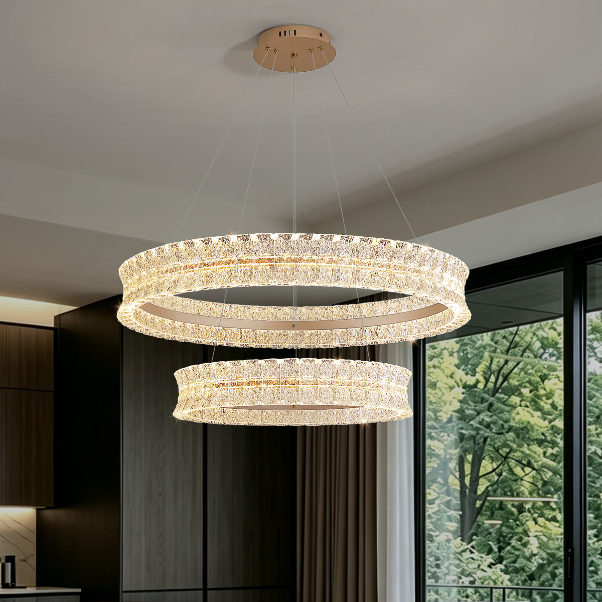 Luxury Living Room Villa Kitchen Island Chandelier