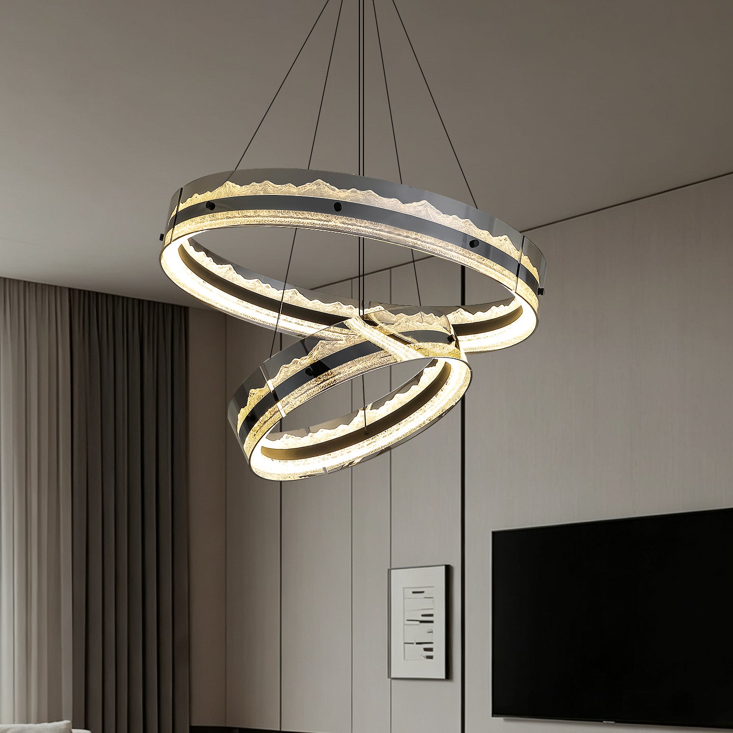 Luxury Ring Living Room Chandelier