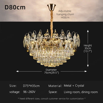 Luxury Crystal Living Room LED Chandelier