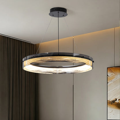 Luxury Simple Circular Glass Chandelier