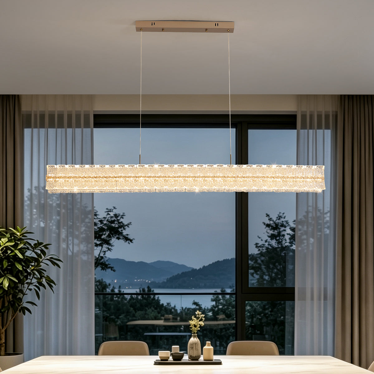 Luxury Villa Bar Kitchen Dining Room Chandelier
