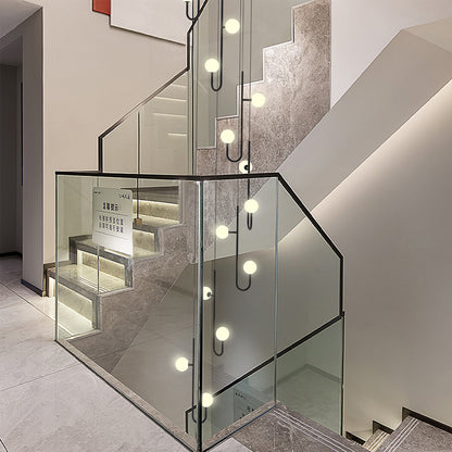 Modern Villa Staircase Long LED Pendant Lamp